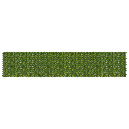 Balcony Screen with Leaves Green and Yellow 500 x 100 cm