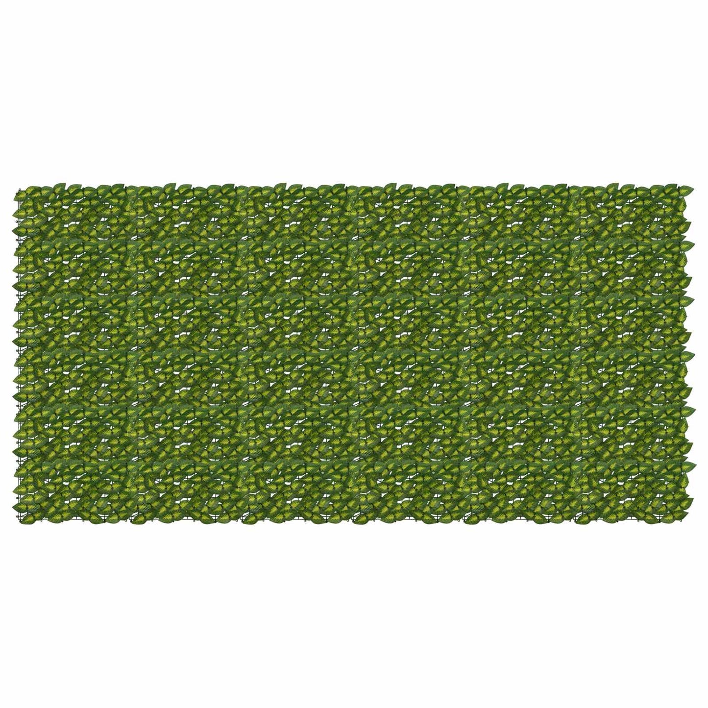 Balcony Screen with Leaves Green and Yellow 300 x 150 cm
