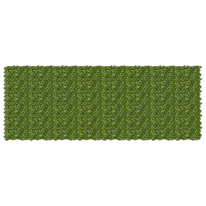 Balcony Screen with Leaves Green and Yellow 400 x 150 cm