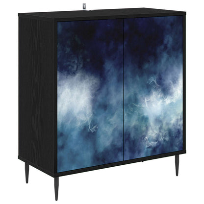 Sideboard RAALTE Black Oak 69 x 33 x 76 cm Engineered Wood
