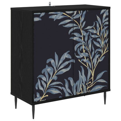 Sideboard DOKKUM Black Oak 69 x 33 x 76 cm Engineered Wood