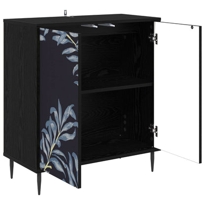 Sideboard DOKKUM Black Oak 69 x 33 x 76 cm Engineered Wood