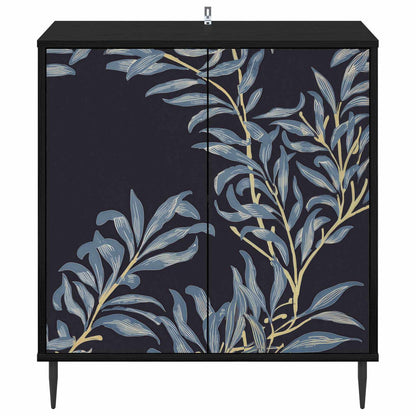 Sideboard DOKKUM Black Oak 69 x 33 x 76 cm Engineered Wood