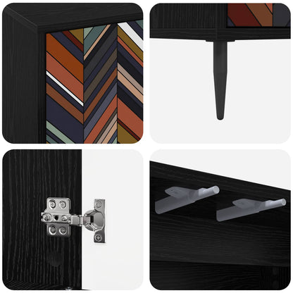 Sideboard OMMEN Black Oak 69 x 33 x 76 cm Engineered Wood