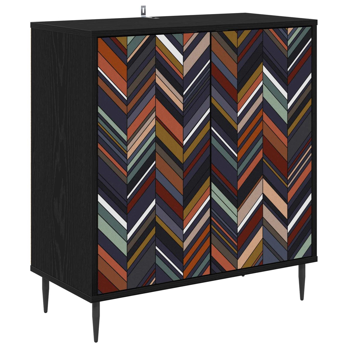 Sideboard OMMEN Black Oak 69 x 33 x 76 cm Engineered Wood