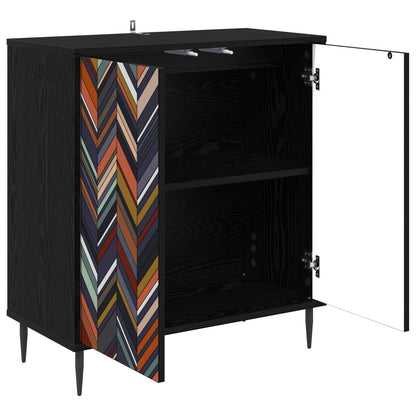 Sideboard OMMEN Black Oak 69 x 33 x 76 cm Engineered Wood