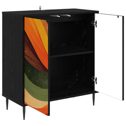 Sideboard BONN Black Oak 69 x 33 x 76 cm Engineered Wood