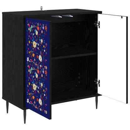 Sideboard MAINZ Black Oak 69 x 33 x 76 cm Engineered Wood