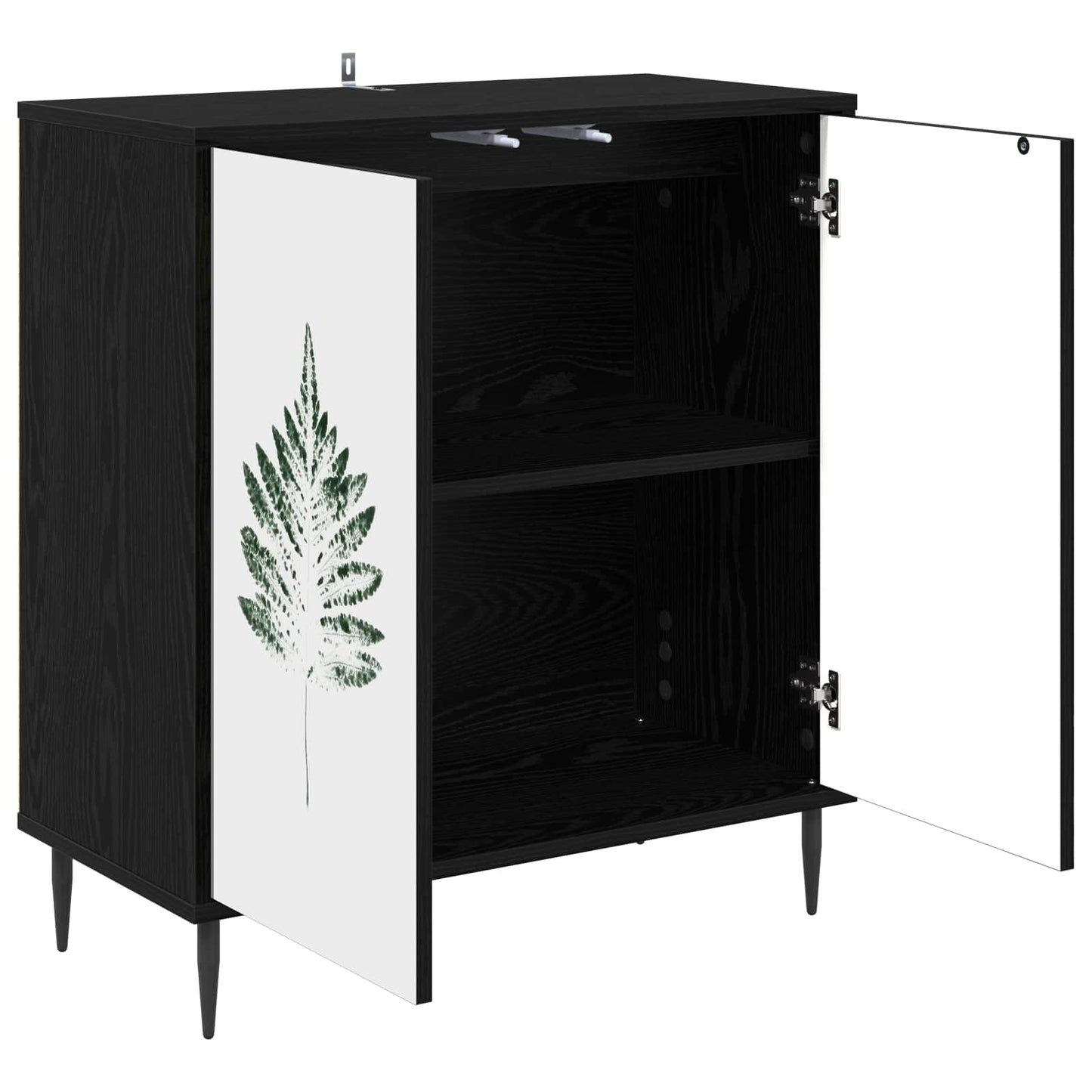 Sideboard HANAU Black Oak 69 x 33 x 76 cm Engineered Wood