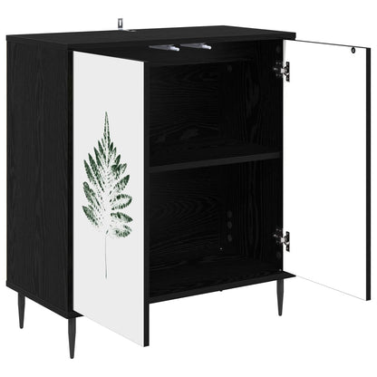 Sideboard HANAU Black Oak 69 x 33 x 76 cm Engineered Wood