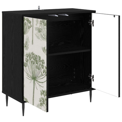 Sideboard GOTHA Black Oak 69 x 33 x 76 cm Engineered Wood