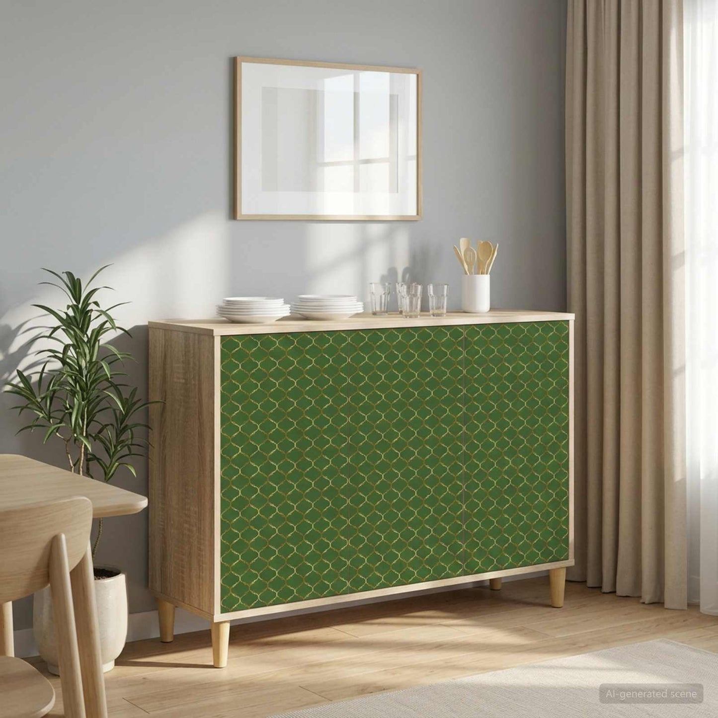 Sideboard GELEEN Sonoma 102 x 33 x 75 cm Engineered Wood