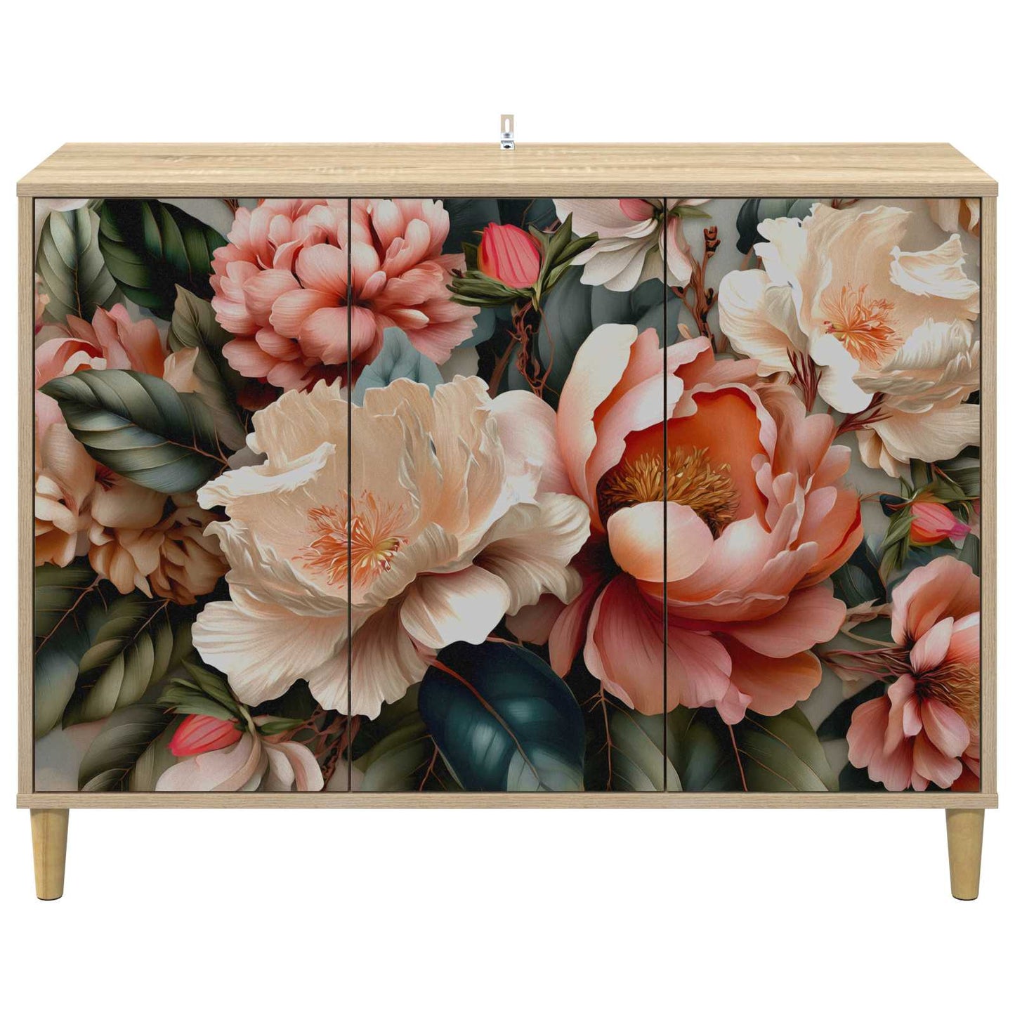Sideboard BORNE Sonoma 102 x 33 x 75 cm Engineered Wood