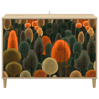 Sideboard ZAANDAM Sonoma 102 x 33 x 75 cm Engineered Wood