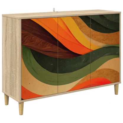 Sideboard BONN Sonoma 102 x 33 x 75 cm Engineered Wood