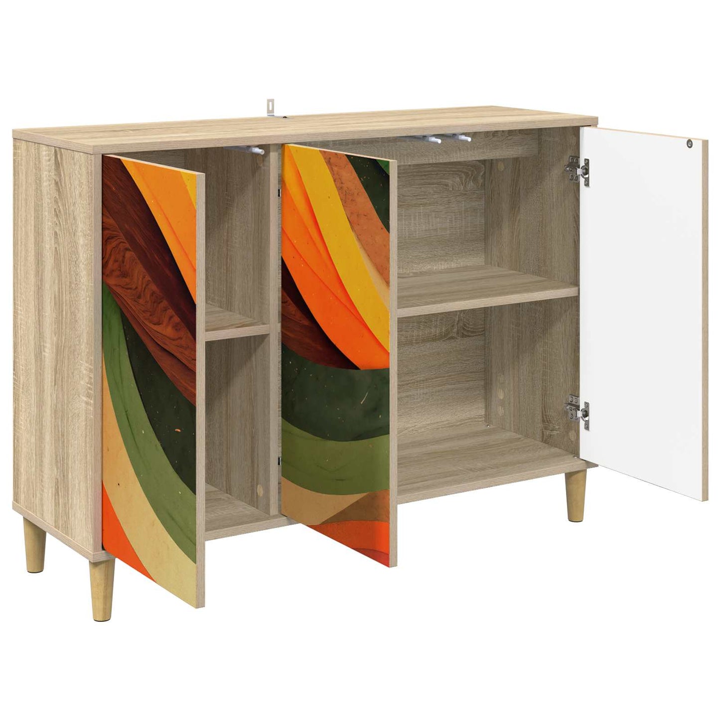 Sideboard BONN Sonoma 102 x 33 x 75 cm Engineered Wood