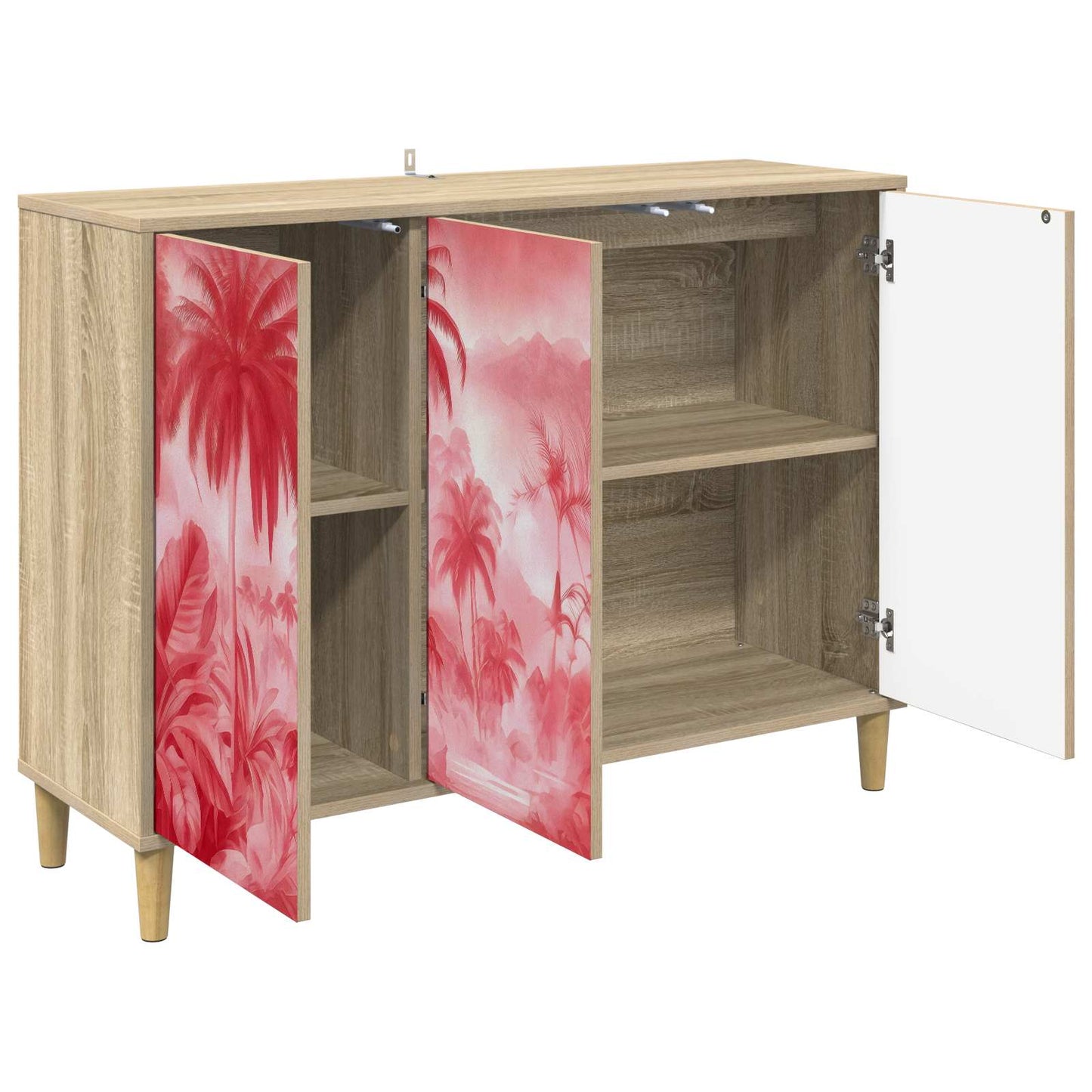 Sideboard AACHEN Sonoma 102 x 33 x 75 cm Engineered Wood