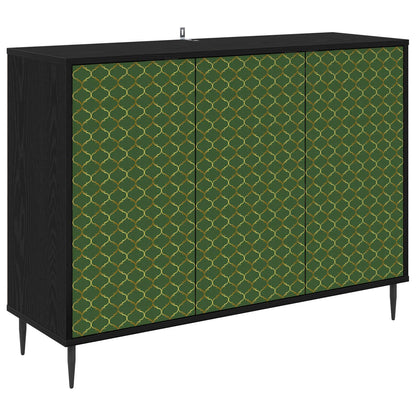Sideboard GELEEN Black Oak 102 x 33 x 76 cm Engineered Wood