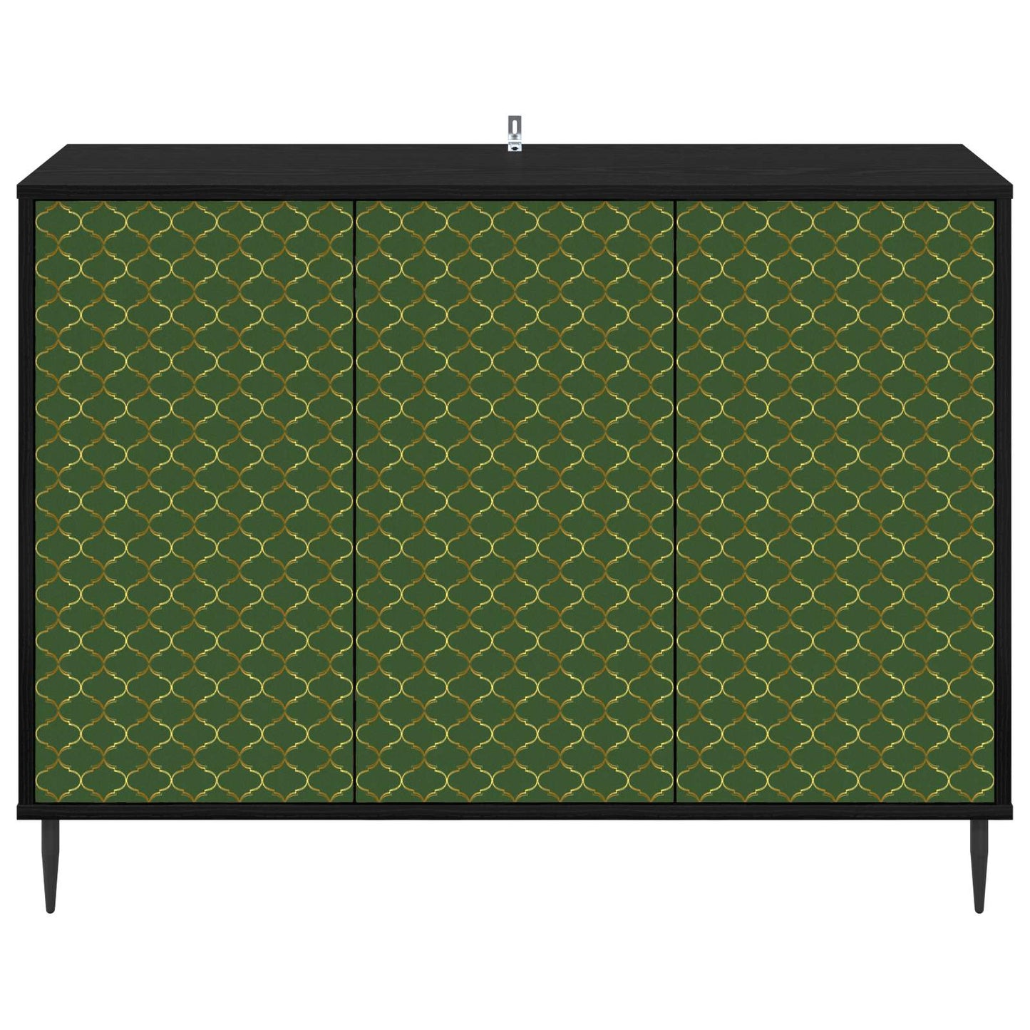 Sideboard GELEEN Black Oak 102 x 33 x 76 cm Engineered Wood