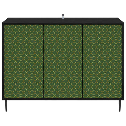 Sideboard GELEEN Black Oak 102 x 33 x 76 cm Engineered Wood
