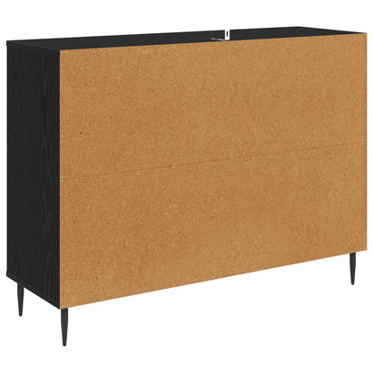 Sideboard BORNE Black Oak 102 x 33 x 76 cm Engineered Wood