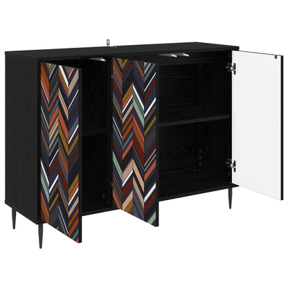 Sideboard OMMEN Black Oak 102 x 33 x 76 cm Engineered Wood