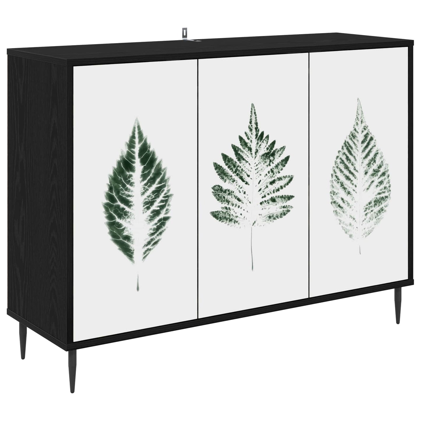 Sideboard HANAU Black Oak 102 x 33 x 76 cm Engineered Wood