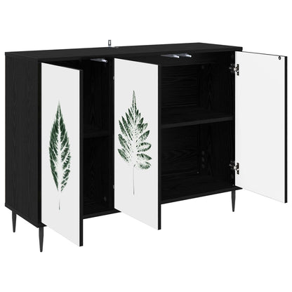 Sideboard HANAU Black Oak 102 x 33 x 76 cm Engineered Wood