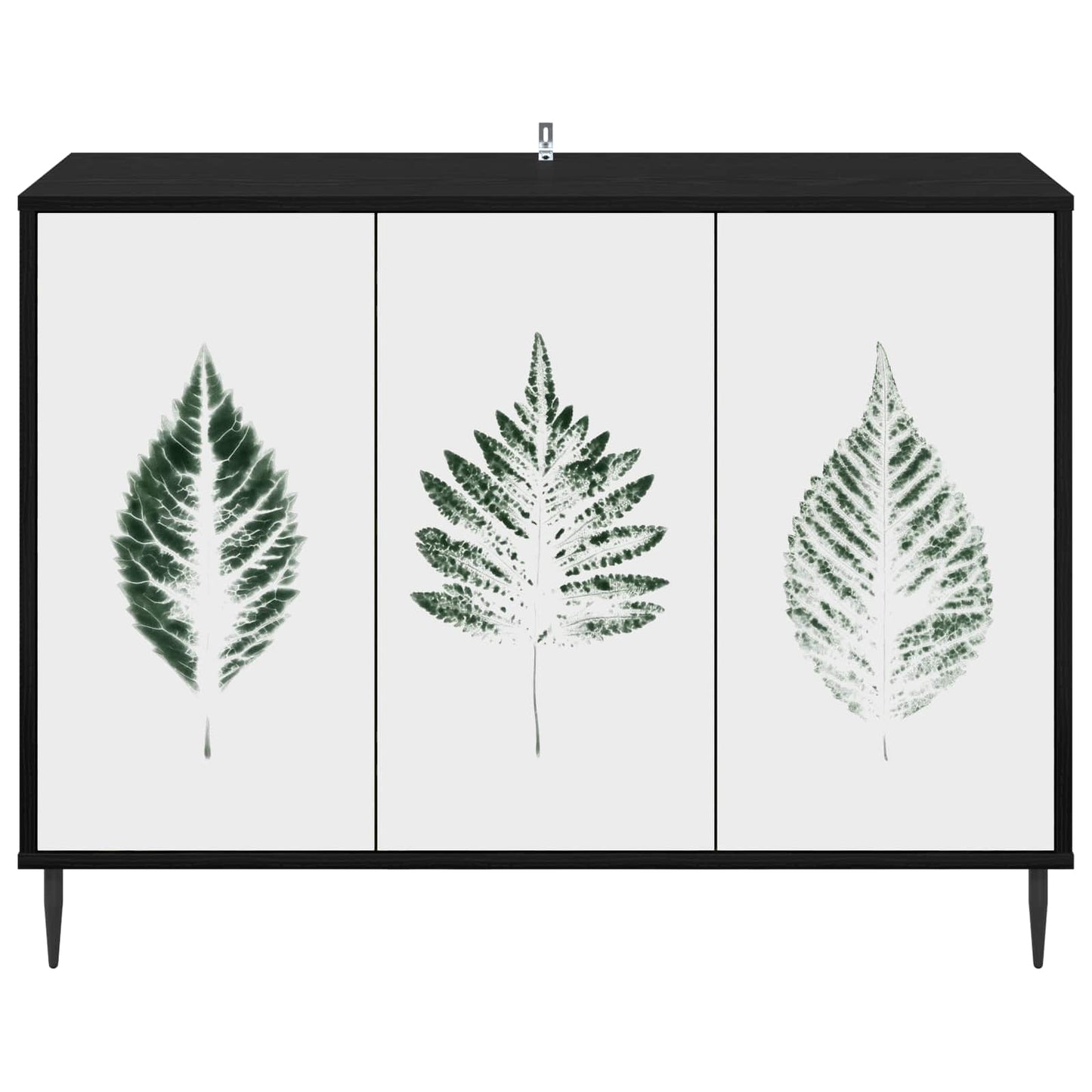 Sideboard HANAU Black Oak 102 x 33 x 76 cm Engineered Wood
