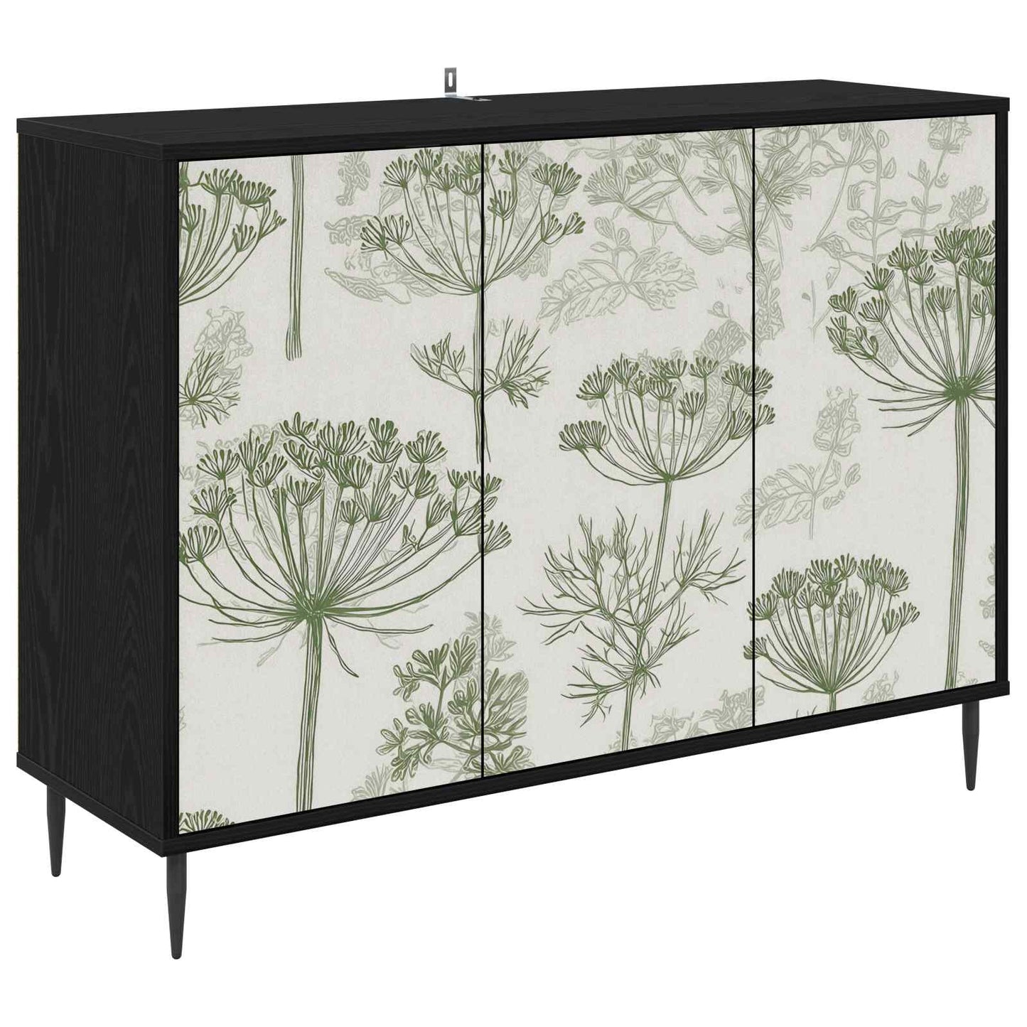 Sideboard GOTHA Black Oak 102 x 33 x 76 cm Engineered Wood