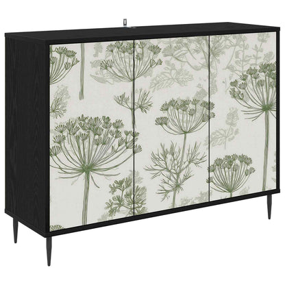 Sideboard GOTHA Black Oak 102 x 33 x 76 cm Engineered Wood