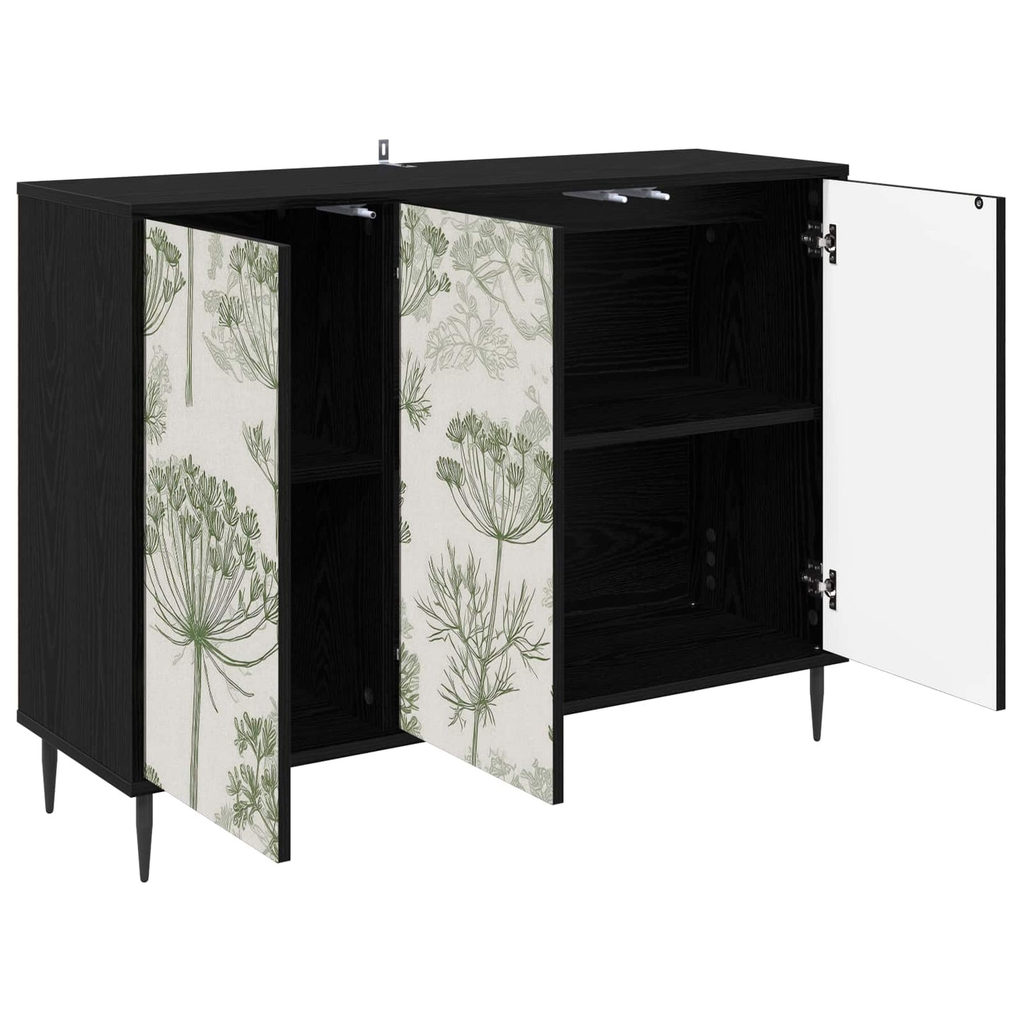 Sideboard GOTHA Black Oak 102 x 33 x 76 cm Engineered Wood