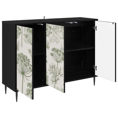 Sideboard GOTHA Black Oak 102 x 33 x 76 cm Engineered Wood