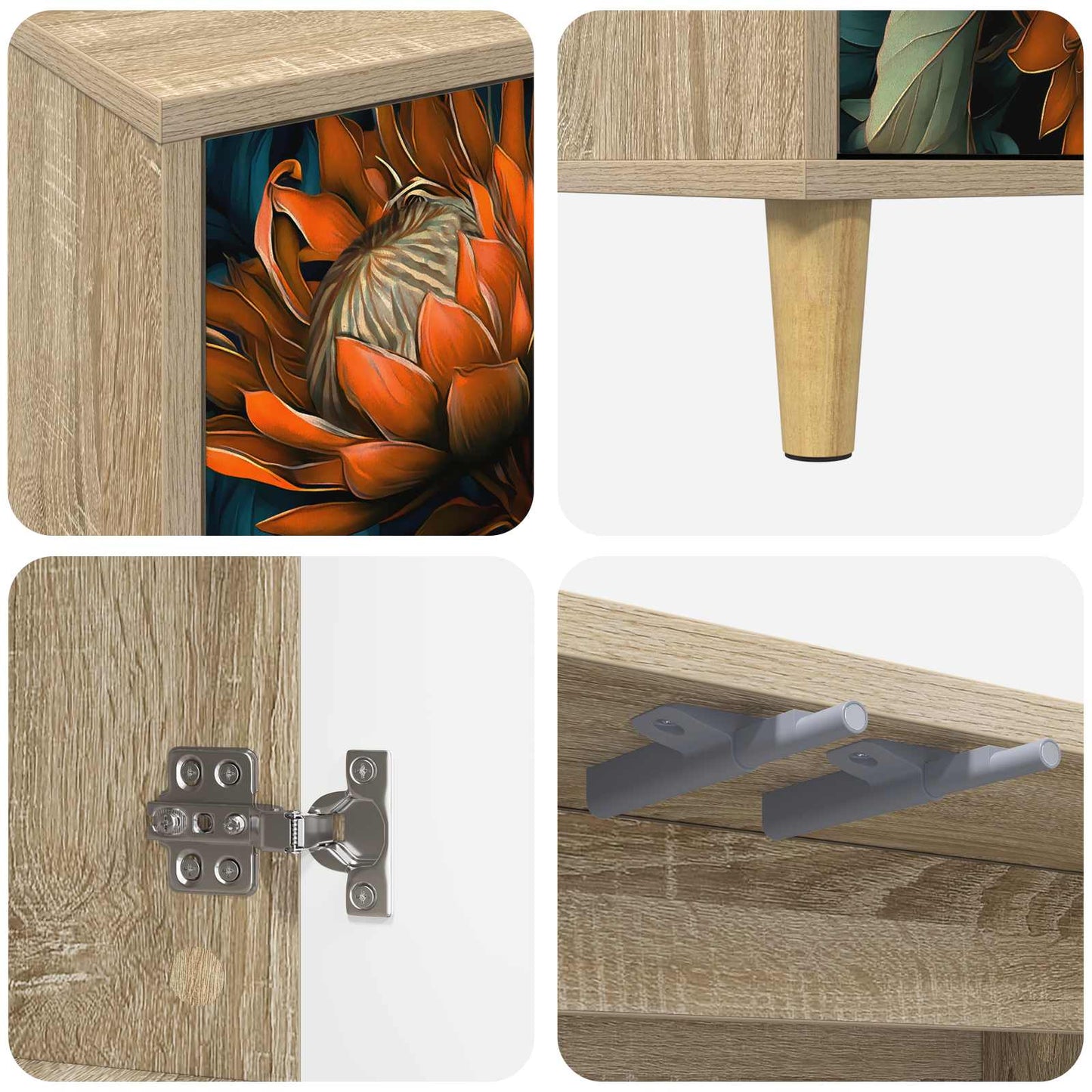 TV Cabinet LOCHEM 69 x 33 x 50 cm Sonoma Engineered Wood