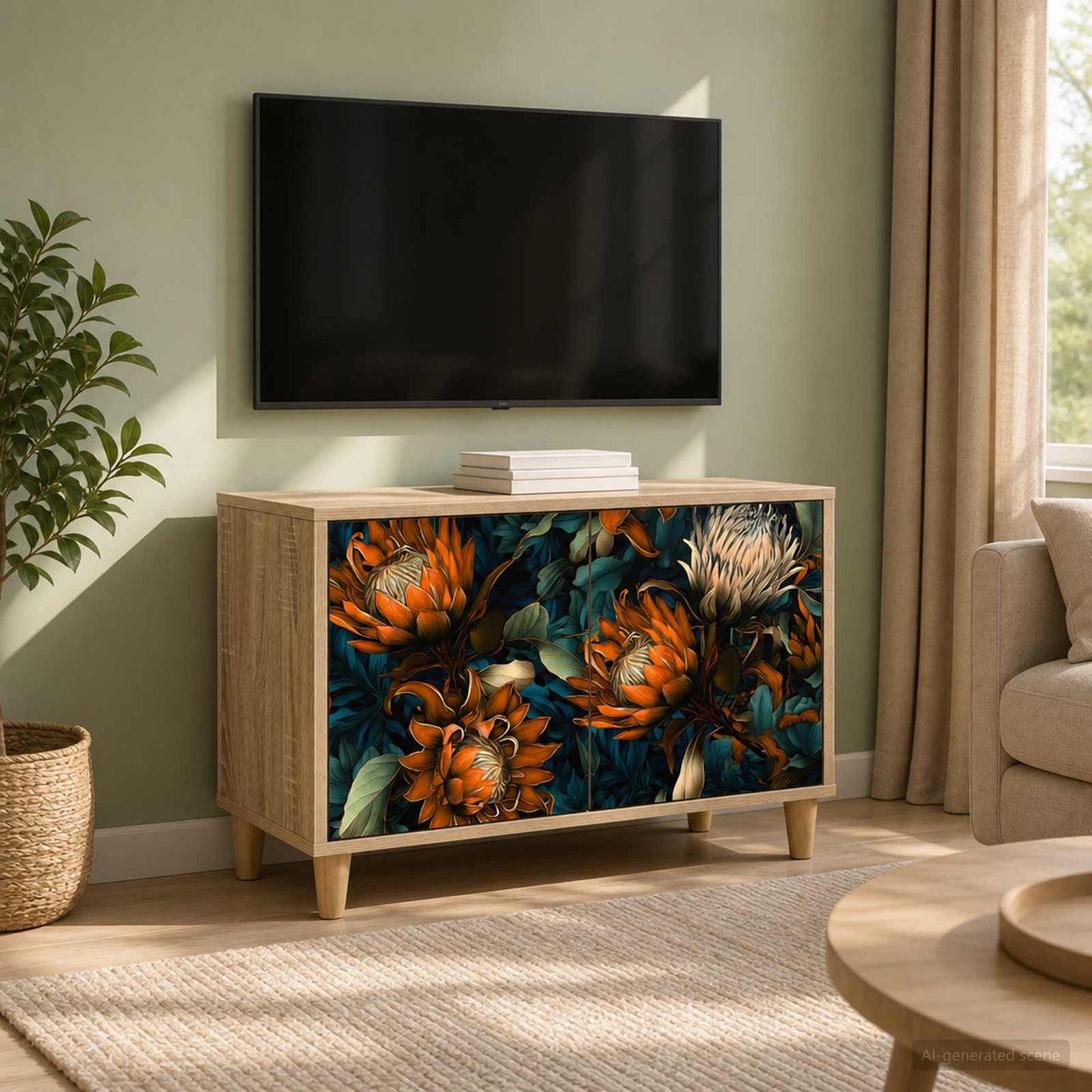 TV Cabinet LOCHEM 69 x 33 x 50 cm Sonoma Engineered Wood