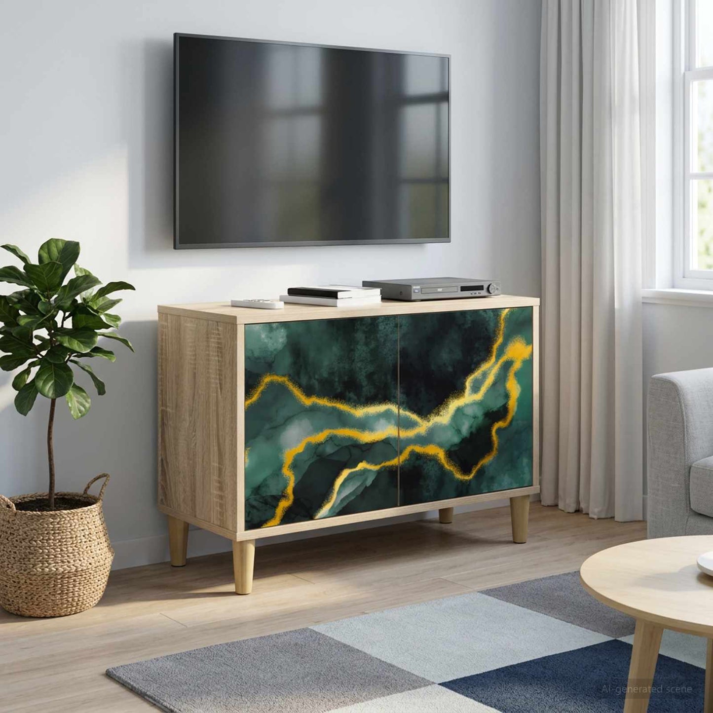 TV Cabinet WIJHE 69 x 33 x 50 cm Sonoma Engineered Wood