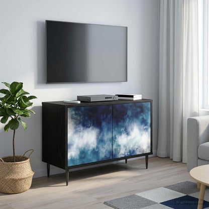 TV Cabinet RAALTE 69 x 33 x 50.5 cm Black Oak Engineered Wood