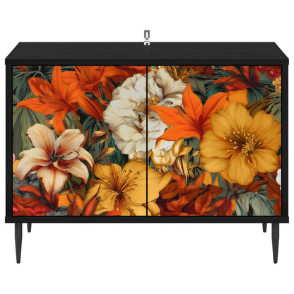 TV Cabinet GENNEP 69 x 33 x 50.5 cm Black Oak Engineered Wood