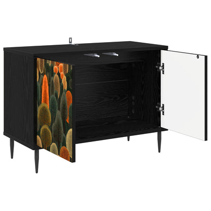 TV Cabinet ZAANDAM 69 x 33 x 50.5 cm Black Oak Engineered Wood