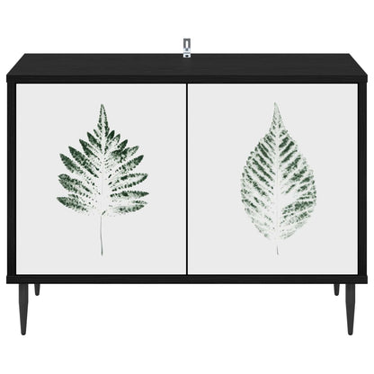 TV Cabinet HANAU 69 x 33 x 50.5 cm Black Oak Engineered Wood
