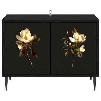 TV Cabinet BREMEN 69 x 33 x 50.5 cm Black Oak Engineered Wood