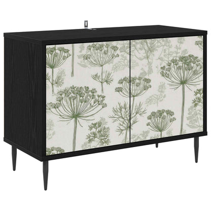 TV Cabinet GOTHA 69 x 33 x 50.5 cm Black Oak Engineered Wood