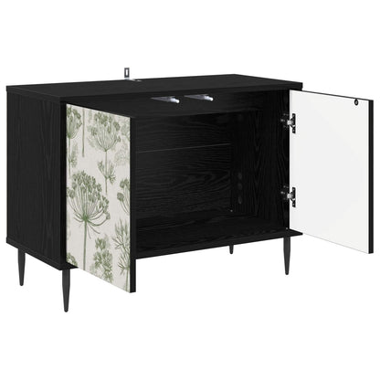 TV Cabinet GOTHA 69 x 33 x 50.5 cm Black Oak Engineered Wood