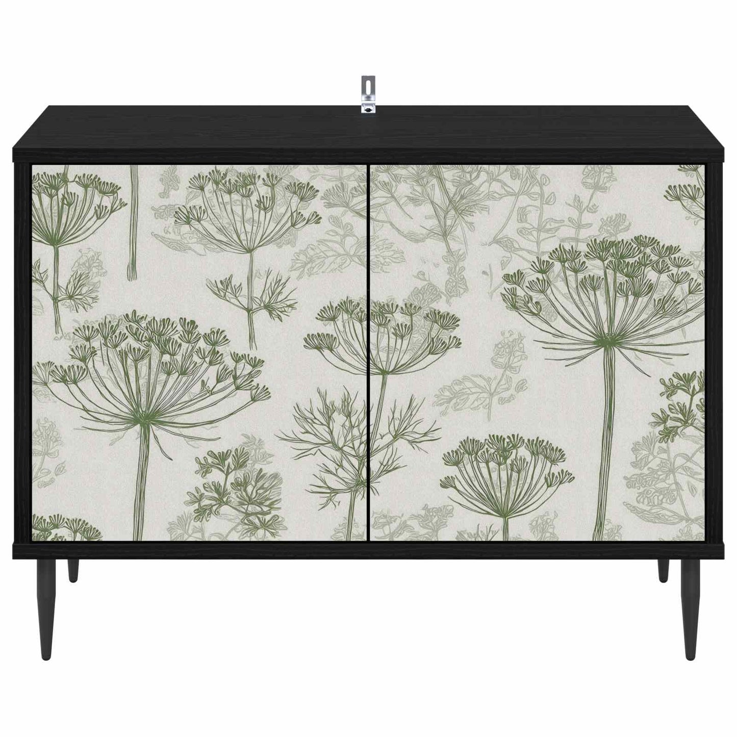 TV Cabinet GOTHA 69 x 33 x 50.5 cm Black Oak Engineered Wood