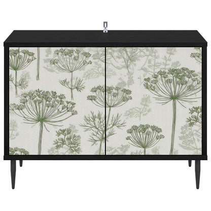 TV Cabinet GOTHA 69 x 33 x 50.5 cm Black Oak Engineered Wood