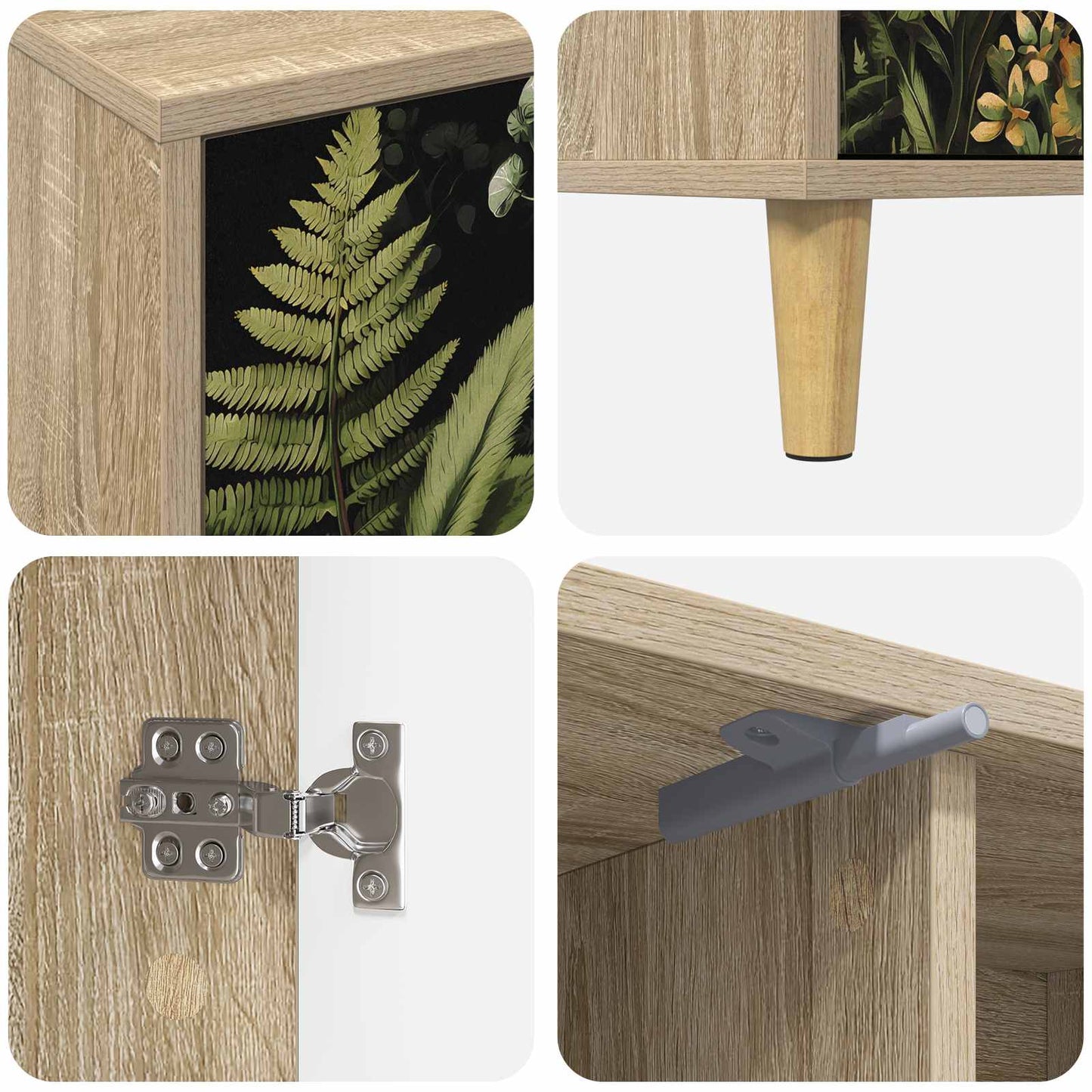 TV Cabinet RHENEN 102 x 33 x 50 cm Sonoma Engineered Wood