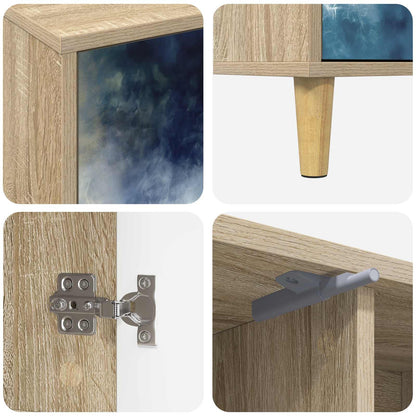 TV Cabinet RAALTE 102 x 33 x 50 cm Sonoma Engineered Wood