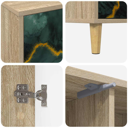 TV Cabinet WIJHE 102 x 33 x 50 cm Sonoma Engineered Wood