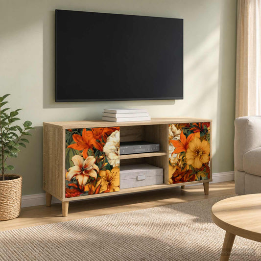 TV Cabinet GENNEP 102 x 33 x 50 cm Sonoma Engineered Wood