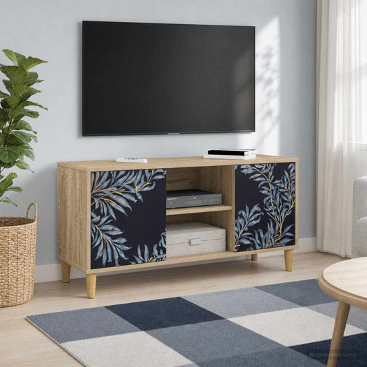 TV Cabinet DOKKUM 102 x 33 x 50 cm Sonoma Engineered Wood